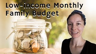 LowIncome Family Budget  Lowincome Monthly Budget [upl. by Aidas308]