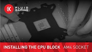 CPU water block installation  AMD AM4 Socket Motherboards [upl. by Shelia754]