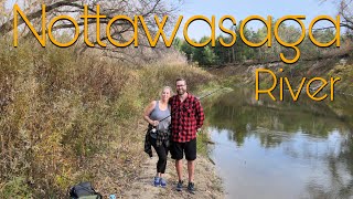 Nottawasaga River  STEELHEAD Fishing 4K 🇨🇦 [upl. by Airamzul102]