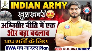 Indian Army 2024 Vacancy Army Bharti Update RWA Master Plan Full Info By By Dharmendra Sir [upl. by Bitthia]