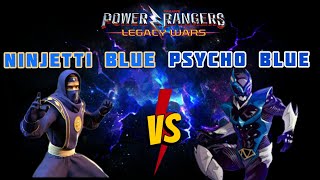 Power Rangers Legacy Wars Ninjetti Blue vs Psycho Blue [upl. by Nomi169]