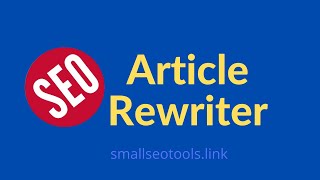 Spin Rewriter  How To Rewrite Articles Generate 100 Unique Articles seo smallseotools [upl. by Jea]