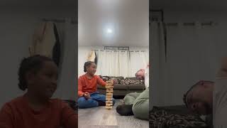 Me and my son play jumbling tower funny game viralvideo [upl. by Garin]