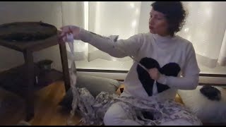 ASMR  Ripping Fabric  Pillowcases  Different Materials  Sounds of Fireplace  Sound Effects Only [upl. by Bamberger]