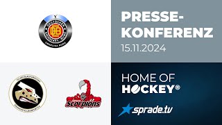 15112024  Pressekonferenz  TecArt BlackDragons vs Hannover Scorpions [upl. by Otter96]