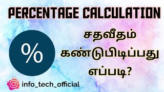 How to Calculate Percentage in Tamil ⚡⚡ சதவீதம் கண்டுபிடிப்பது எப்படி – Just Haran [upl. by Keon]