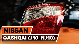 Wie NISSAN QASHQAI J10 NJ10 Rücklicht wechseln AUTODOC TUTORIAL [upl. by Aikkan]