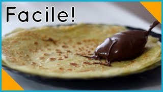 Come Fare le CREPES DOLCI alla NUTELLA facili e veloci [upl. by Yggam]