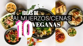 10 ALMUERZOSCENAS VEGANOS  Sencillos y Saludables [upl. by Adnyleb]