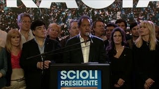 Scioli reconoció la derrota y felicitó a Macri por el triunfo [upl. by Rex]