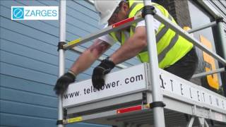 Zarges TT002 Teletower Telescopic Aluminium Scaffold Tower [upl. by Enyt992]