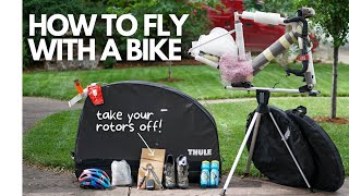 Flying w a bike Thule Roundtrip review  tips amp tricks [upl. by Wimsatt]