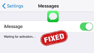 How to fix iMessage Waiting for Activation on iPhone [upl. by Ardnasirhc]