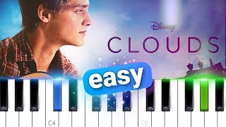 Zach Sobiech  Clouds  EASY PIANO TUTORIAL [upl. by Wedurn369]