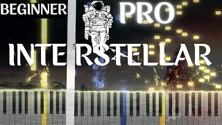 Interstellar Piano Tutorial  10 Level  Interstellar Main Theme by Hans Zimmer [upl. by Ihtac]