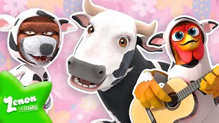 Lola the Cow 🐮 ZENONS FARM  More Kids Songs  Toddler Learning [upl. by Brucie618]