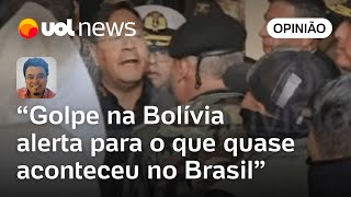 Golpe na Bolívia lembra Brasil que militares criminosos estão à espreita  Leonardo Sakamoto [upl. by Oregolac]