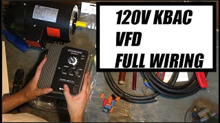 Full Wiring of 110V120V KBAC 27D to 15 HP Motor [upl. by Cita422]