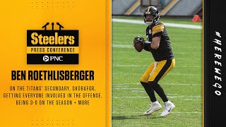 Steelers Press Conference Sept 30 Ben Roethlisberger  Week 4 at Tennessee Titans [upl. by Adnamor]