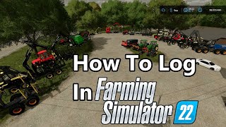 Beginners Guide to Logging in Farming Simulator 22 Foresty Guide [upl. by Nollad]