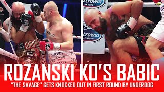 Alen Babic KNOCKED OUT in 1ST ROUND by Rozanski Post Fight Review NO FOOTAGE [upl. by Fording]