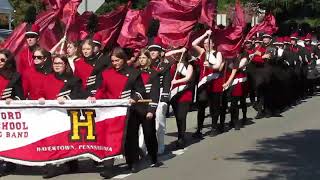 Haverford High School Band Marches in Haverford Township Day Parade [upl. by Bran]