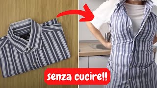 Trasformare una camicia in un grembiule da cucina [upl. by Anahcar901]