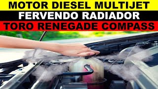 Motor diesel fervendo radiador multijet 20 toro renegade compass junta do cabeçote [upl. by Aibar465]