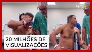 Médico coloca ombro de paciente de volta no lugar e reação dele viraliza [upl. by Nuahsyt596]