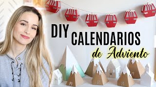 CALENDARIOS DE ADVIENTO CREATIVOS DIY  Plantillas gratis [upl. by Ahsad]