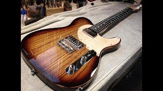 Zebrawood top custom guitar  final Assembly [upl. by Simaj741]