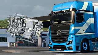 ETS2 145 MODS MERCEDES ACTROS MP5 TURBO SOUND [upl. by Fidelas]