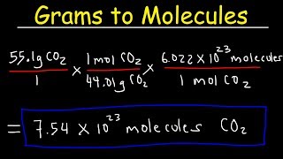 Grams to Molecules and Molecules to Grams Conversion [upl. by Appleton907]