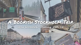 a bookish Stockholm trip – exploring bookstores  a small haul [upl. by Durnan]