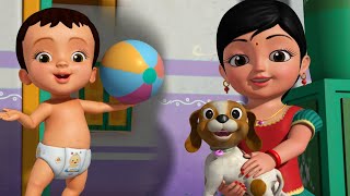 தோ தோ நாய்க் குட்டி  Tamil Rhymes for Children  Infobells [upl. by Syned]