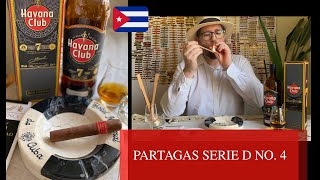 🔥 Reseña Partagás Serie D Numero 4 🥃  Maridaje Ron Havana Club 7 años [upl. by Nwahsem]