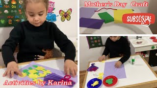 Buchet de flori din hartie colorata  Prescolari  Primavara  Mother’s Day Craft 🌼 [upl. by Illa]