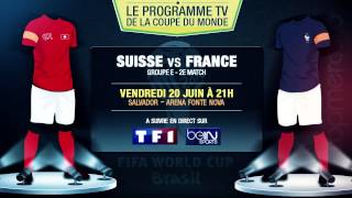 Suisse  France Italie  Costa Rica Le programme TV du jour [upl. by Nagard143]