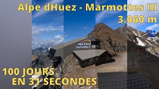 Alpe dHuez  Alpe dHuez Grand Domaine ⏩ Timelapse 100 jours [upl. by Varini]