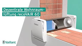 Dezentrale Wohnraumlüftung recoVAIR 60 [upl. by Lail920]