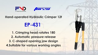 EP431 Handoperated Hydraulic Crimper 12t  PT Forza Niaga Dayatama [upl. by Kalina]