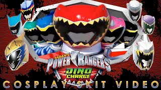 POWER RANGERS DINO CHARGE HELMET APP SKIT [upl. by Nica186]