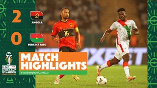 HIGHLIGHTS  Angola 🆚 Burkina Faso TotalEnergiesAFCON2023  MD3 Group D [upl. by Deraj602]