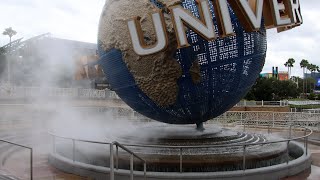 Looks like escaping steam at the Universal globe due to high wind [upl. by Gracye]