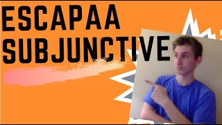 Subjunctive ESCAPA Explanation [upl. by Amluz]