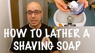 How to Lather a Shaving Soap [upl. by Trovillion]