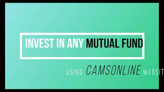 Your first salary  start mutual fund SIP of Rs500month  camsonline start SIP in 7 days [upl. by Lajib]