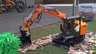 Hitachi 85us met draaikantelstuk Technic lego RC [upl. by Gad]