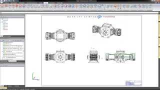 HiCAD 2014  First Steps How to create views in HiCAD [upl. by Alrak]