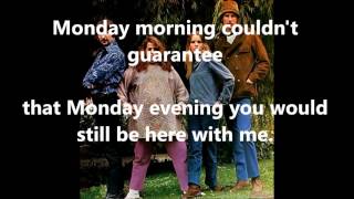 Monday Monday THE MAMAS amp THE PAPAS with lyrics [upl. by Ankeny57]